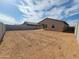 Expansive backyard ready for landscaping and outdoor enjoyment, enclosed by a block wall fence at 4212 W Lisa Ln, San Tan Valley, AZ 85144