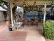 Cozy covered patio with unique nautical decor and comfortable seating area perfect for outdoor relaxation at 6637 E Culver St, Scottsdale, AZ 85257