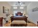 Cozy main bedroom with natural light and ceiling fan at 7006 E Jensen St # 48, Mesa, AZ 85207