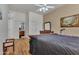Main bedroom with wood floors and an en-suite bathroom at 7006 E Jensen St # 48, Mesa, AZ 85207