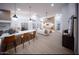 Expansive living space featuring open floor plan, modern lighting, and stylish, cohesive design elements at 802 N Lisbon Dr, Chandler, AZ 85226