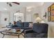 Inviting living room featuring vaulted ceilings, comfortable seating and an open-concept design at 17229 N 51St Dr, Glendale, AZ 85308