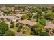 Aerial view of a neighborhood with houses and large lots at 21228 E Excelsior Ave, Queen Creek, AZ 85142