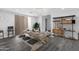 A bright dining room features modern furniture, floors, and decorative lighting at 3002 W Mandalay Ln, Phoenix, AZ 85053