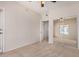 Bedroom with neutral carpet, a closet with mirrored doors and balcony access at 3150 E Beardsley Rd # 1091, Phoenix, AZ 85050