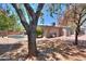 Shaded backyard featuring a pool, mature trees, and patio area at 511 E Port Au Prince Ln, Phoenix, AZ 85022