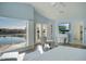 Relaxing main bedroom with water views and deck access at 5281 W Quail Ave, Glendale, AZ 85308