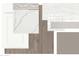 A curated selection of interior design finishes, including white cabinetry, quartz countertops, and wood-look flooring at 6122 S Antonio --, Mesa, AZ 85212