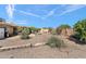 Backyard featuring desert landscaping at 6448 E Des Moines St, Mesa, AZ 85205