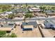 Aerial view highlights the home in its neighborhood setting, close to local amenities with great backyard potential at 6944 E Gary Cir, Mesa, AZ 85207