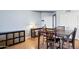 Dining area featuring a table for four, with overhead lighting at 1701 E Colter St # 443, Phoenix, AZ 85016