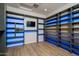 Customized closet with built-in shelves with lights for the best storage space at 2321 W Brookhart Way, Phoenix, AZ 85085