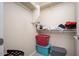 Spacious walk-in closet with shelving and storage containers for optimal organization at 2321 W Brookhart Way, Phoenix, AZ 85085