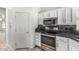 Updated kitchen with granite countertops, stainless steel appliances, and white cabinetry at 2723 N Winthrop --, Mesa, AZ 85213