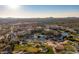 Aerial view of the luxurious resort showcasing golf courses and a vast landscape at 3964 E Hummingbird Ln, Phoenix, AZ 85050