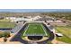 Aerial view of Pinnacle High School featuring a football field and a track at 3964 E Hummingbird Ln, Phoenix, AZ 85050