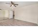 Bedroom with ceiling fan and mirrored closet at 871 Leisure World --, Mesa, AZ 85206