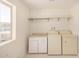 Laundry room featuring washer, dryer, and ample storage space at 871 Leisure World --, Mesa, AZ 85206