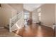 Bright entryway leads to a formal dining room; hardwood floors throughout at 14436 N 162Nd Ln, Surprise, AZ 85379