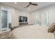 Relaxing bedroom with a king bed, and private access to the bathroom and backyard at 3406 E Pyrenees Pass, Phoenix, AZ 85018
