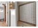 A tiled shower in the bathroom with a door outside at 4065 E University Dr # 228, Mesa, AZ 85205