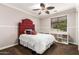 Inviting bedroom featuring unique headboard and a bright window at 530 S Emerson St, Chandler, AZ 85225