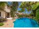 A refreshing pool is surrounded by lush landscaping, lounge chairs, and a waterfall feature at 530 S Emerson St, Chandler, AZ 85225