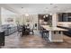 Open floorplan featuring the kitchen, dining area, and living area at 549 E Balao Dr, Phoenix, AZ 85085
