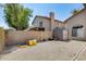 Gravel backyard with shed and block wall at 720 W Palo Verde St, Gilbert, AZ 85233