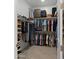 Organized walk-in closet with ample hanging space and shelving for shoes, clothes, and accessories at 13820 W Weaver Ct, Litchfield Park, AZ 85340