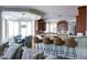 Great open concept living area with the kitchen flowing seamlessly into the living room at 1707 E Carob Dr, Chandler, AZ 85286