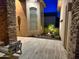Outdoor patio with stone pillars and comfortable seating creating an inviting outdoor space at 2308 E Dry Wood Rd, Phoenix, AZ 85024