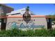 Scottsdale Fashion Square sign with lush greenery. Upscale shopping destination in a beautiful, sunny outdoor setting at 4317 N 70Th St, Scottsdale, AZ 85251