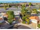 Aerial shot of home with well-maintained landscaping and a circular driveway at 7821 N Via De La Sombre --, Scottsdale, AZ 85258