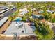 An aerial view of the property showing the pool and lush landscaping at 7821 N Via De La Sombre --, Scottsdale, AZ 85258