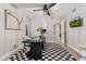 Office space with a desk, art, and a checkered rug for a modern feel at 7821 N Via De La Sombre --, Scottsdale, AZ 85258