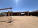 Home under construction with visible wood framing and dirt lot showing the future home site at 9002 E Havasupai Dr, Scottsdale, AZ 85255