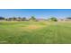 Wide open community park lawn area with a concrete walking trail surrounded by single-Gathering homes at 948 E Wiley Way, Casa Grande, AZ 85122