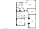 Upper level floor plan featuring primary bedroom with walk-in closet, bedrooms with attached bathrooms and hall at 11737 N 143Rd Dr, Surprise, AZ 85379