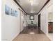 Inviting hallway featuring barn doors and decor at 11737 N 143Rd Dr, Surprise, AZ 85379