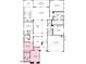 Detailed floorplan featuring four bedrooms, three bathrooms, a study and a 2-car garage at 17807 W Pasadena Ave, Litchfield Park, AZ 85340
