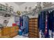 Organized walk-in closet with shelves, hanging racks, dresser and storage containers for ample space at 30388 N Opal Dr, San Tan Valley, AZ 85143