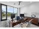 Office with mountain views and a large desk with dual monitors at 4451 E Joshua Tree Ln, Paradise Valley, AZ 85253