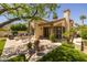 Spacious patio features multiple seating areas and manicured backyard at 10429 N 101St St, Scottsdale, AZ 85258