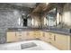 Elegant bathroom features double vanity with ample storage and modern lighting fixtures at 10651 E Fernwood Ln, Scottsdale, AZ 85262