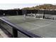 Several players enjoy the community's well-maintained tennis courts, surrounded by a secure black fence at 10651 E Fernwood Ln, Scottsdale, AZ 85262