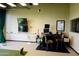 Golf training area equipped with technology for swing analysis and improvement at 10651 E Fernwood Ln, Scottsdale, AZ 85262