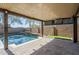 Welcoming covered patio provides a comfortable setting with views of the pool and nicely landscaped backyard at 10925 E Toluca Ave, Mesa, AZ 85212
