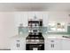 Close up of the modern kitchen featuring new stainless steel appliances and countertops at 11000 N 91St Ave # 20, Peoria, AZ 85345