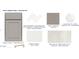 Kitchen samples showcase cabinet, countertop, backsplash, and flooring material options for your home at 12554 W Luxton Ln, Avondale, AZ 85323